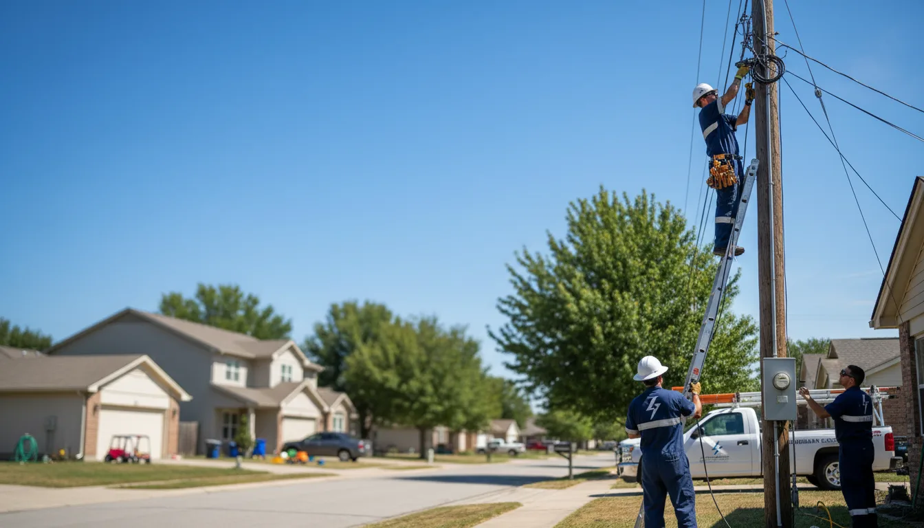 Residential electrician providing installation services in Linn, MO